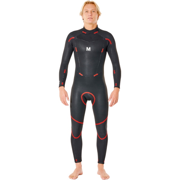 Rip Curl Mens Freelite 3/2mm Back Zip Wetsuit 119MFS - Black